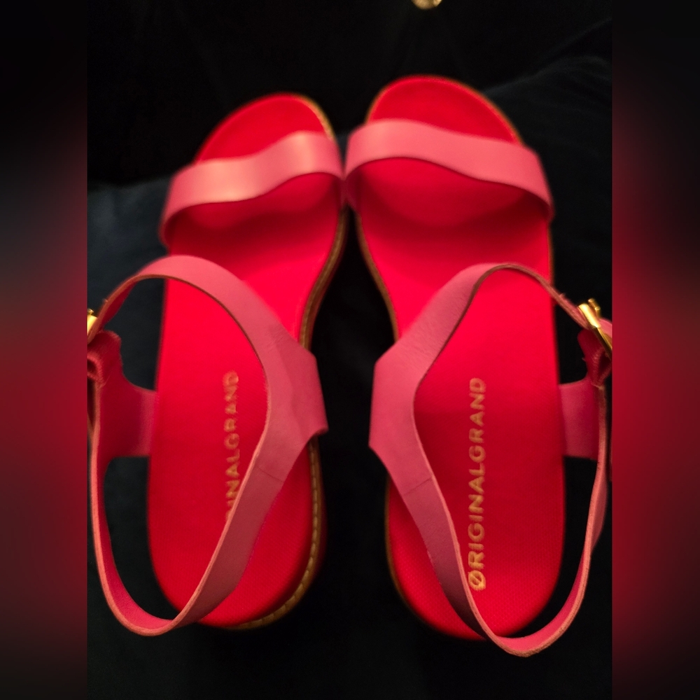 Cole Haan Women's Original Grand Merit Wedge Sandals Size 10B NEW - Picture 3 of 9